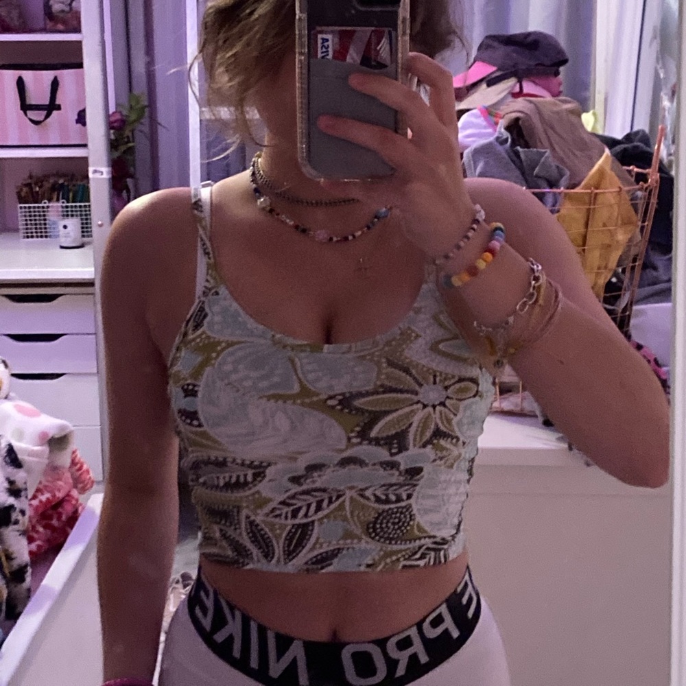 Floral Fitted Cami Top